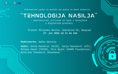 Panel diskusija „Tehnologija nasilja – kontinuirani pritisak na žene i devojčice u digitalnom prostoru“ je uspešno održana